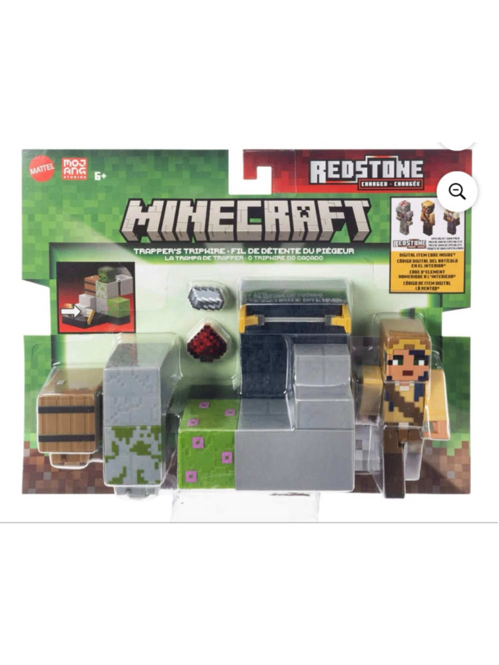 NEW Mattel Minecraft Trapper's Triphire Action Figure Playset One Size Green